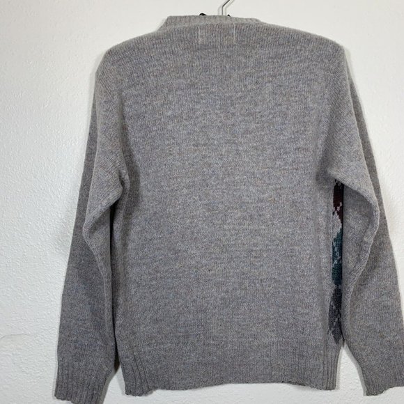 Vintage Penobscot Bay Traders Men's Sweater Size M Argyle Front Made in the USA - Picture 6 of 8